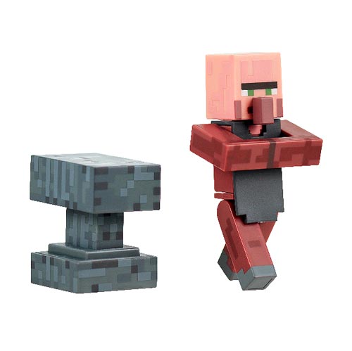 Minecraft Blacksmith Villager with Accessory 3-Inch Action Figure